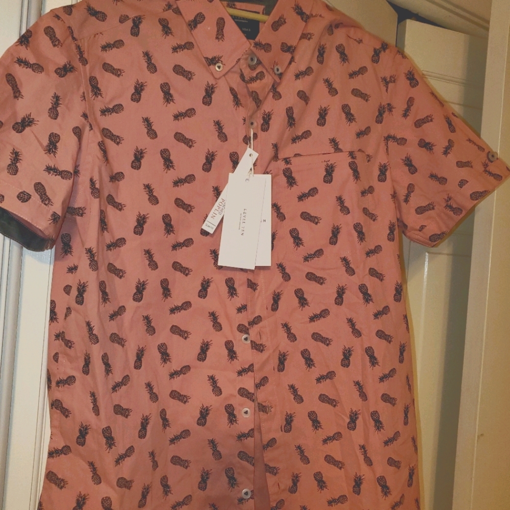 Men's Pink & Grey Summer 💗 shirt